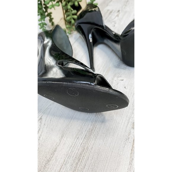 Givenchy Black Patent Leather D’Orsay Peep Toe Cut Out Heels (38/8) - Picture 12 of 16